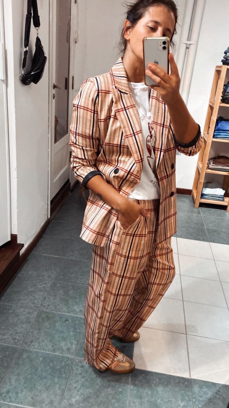 Pantalón Zara Cuadros